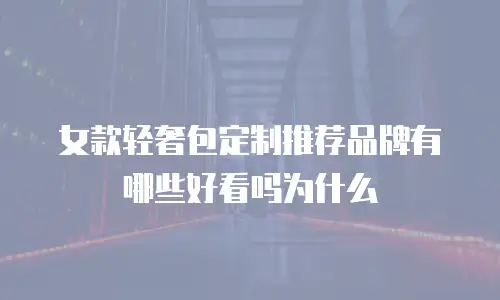 女款轻奢包定制推荐品牌有哪些好看吗为什么