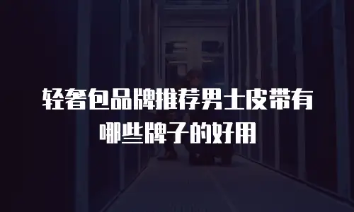 轻奢包品牌推荐男士皮带有哪些牌子的好用