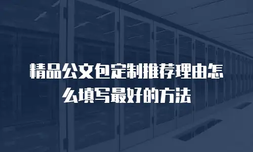 精品公文包定制推荐理由怎么填写最好的方法