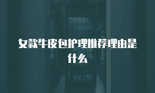 女款牛皮包护理推荐理由是什么