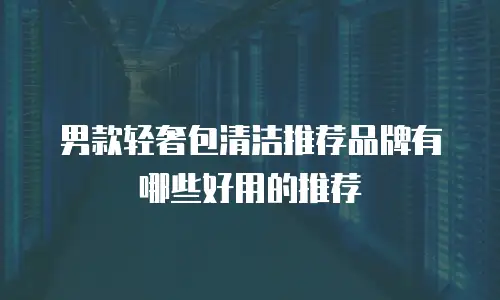男款轻奢包清洁推荐品牌有哪些好用的推荐