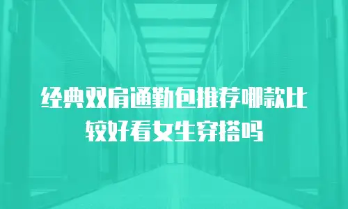 经典双肩通勤包推荐哪款比较好看女生穿搭吗