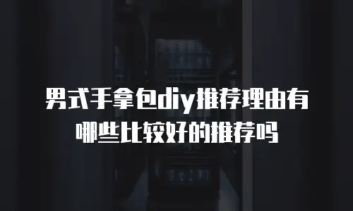 男式手拿包diy推荐理由有哪些比较好的推荐吗
