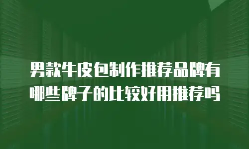 男款牛皮包制作推荐品牌有哪些牌子的比较好用推荐吗