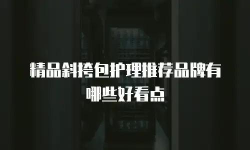 精品斜挎包护理推荐品牌有哪些好看点