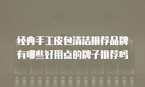 经典手工皮包清洁推荐品牌有哪些好用点的牌子推荐吗