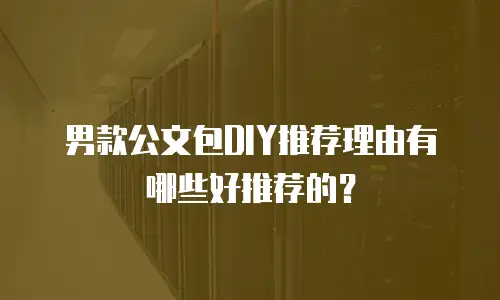 男款公文包DIY推荐理由有哪些好推荐的？