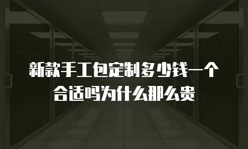 新款手工包定制多少钱一个合适吗为什么那么贵