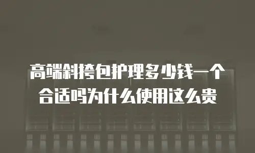 高端斜挎包护理多少钱一个合适吗为什么使用这么贵