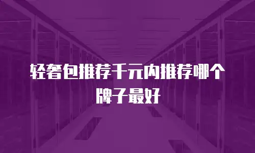 轻奢包推荐千元内推荐哪个牌子最好