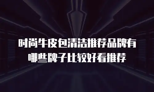 时尚牛皮包清洁推荐品牌有哪些牌子比较好看推荐