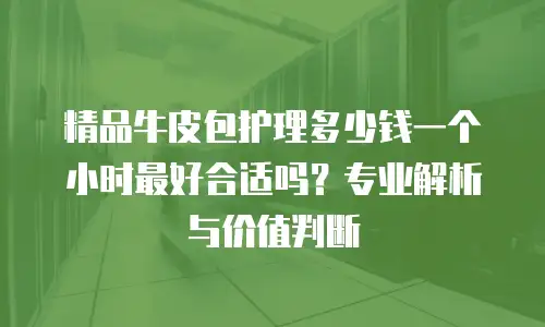 精品牛皮包护理多少钱一个小时最好合适吗？专业解析与价值判断