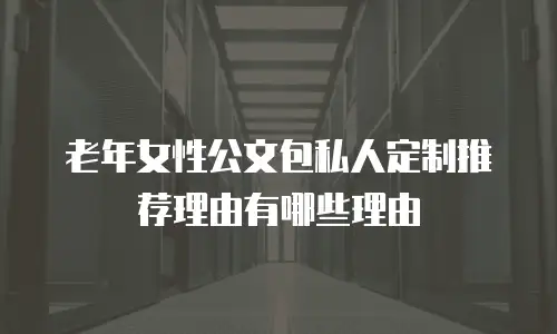 老年女性公文包私人定制推荐理由有哪些理由