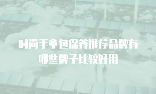 时尚手拿包保养推荐品牌有哪些牌子比较好用