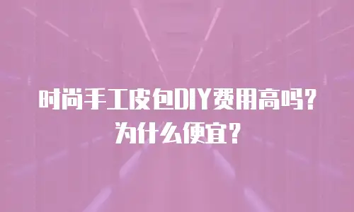 时尚手工皮包DIY费用高吗？为什么便宜？