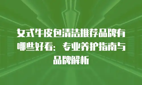女式牛皮包清洁推荐品牌有哪些好看：专业养护指南与品牌解析