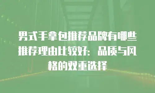 男式手拿包推荐品牌有哪些推荐理由比较好：品质与风格的双重选择