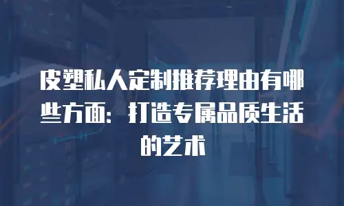 皮塑私人定制推荐理由有哪些方面：打造专属品质生活的艺术