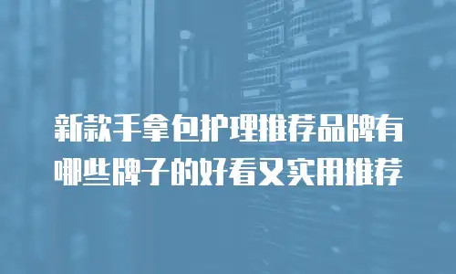 新款手拿包护理推荐品牌有哪些牌子的好看又实用推荐
