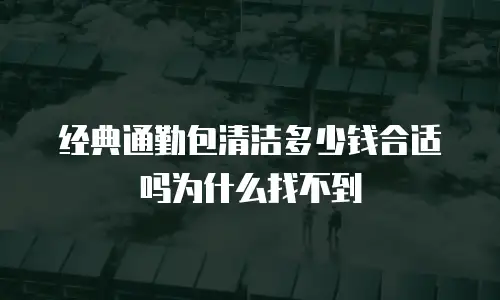 经典通勤包清洁多少钱合适吗为什么找不到