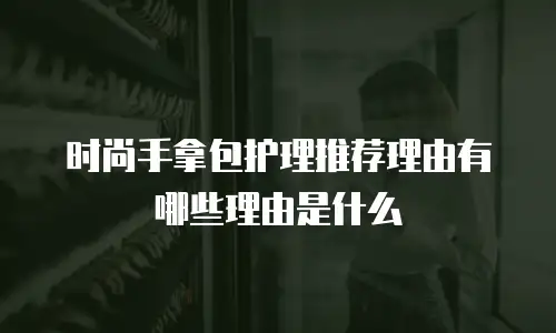 时尚手拿包护理推荐理由有哪些理由是什么