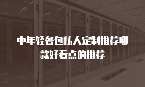 中年轻奢包私人定制推荐哪款好看点的推荐