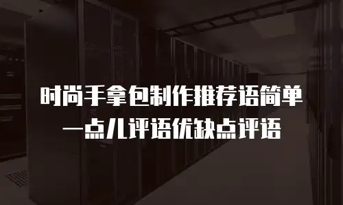 时尚手拿包制作推荐语简单一点儿评语优缺点评语