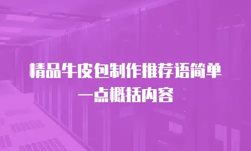 精品牛皮包制作推荐语简单一点概括内容