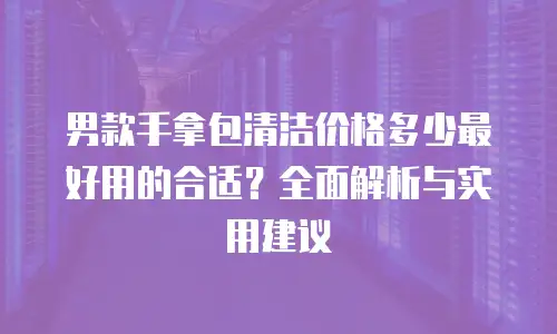 男款手拿包清洁价格多少最好用的合适？全面解析与实用建议