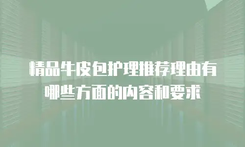 精品牛皮包护理推荐理由有哪些方面的内容和要求