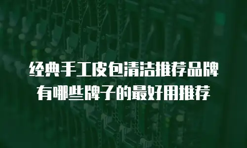 经典手工皮包清洁推荐品牌有哪些牌子的最好用推荐