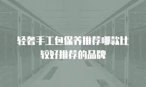 轻奢手工包保养推荐哪款比较好推荐的品牌