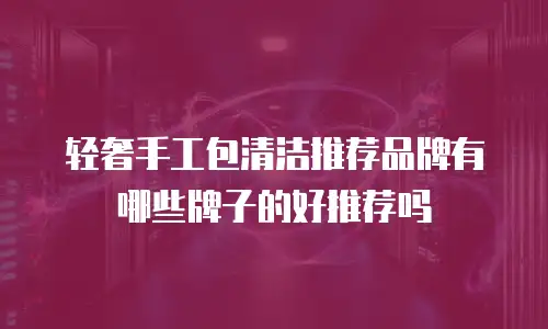 轻奢手工包清洁推荐品牌有哪些牌子的好推荐吗