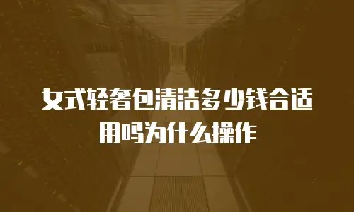 女式轻奢包清洁多少钱合适用吗为什么操作