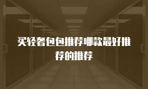 买轻奢包包推荐哪款最好推荐的推荐