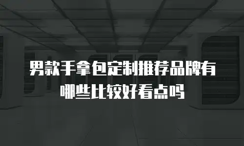 男款手拿包定制推荐品牌有哪些比较好看点吗