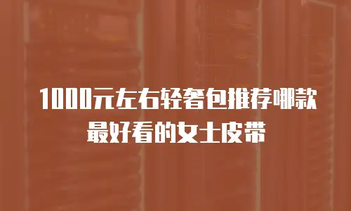 1000元左右轻奢包推荐哪款最好看的女士皮带