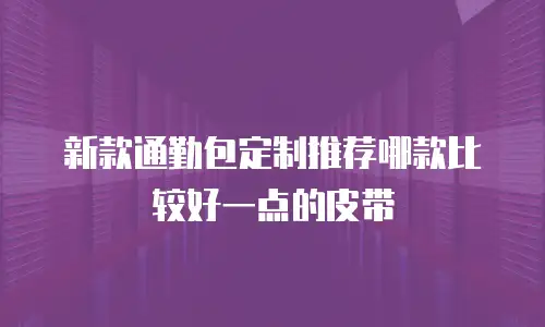 新款通勤包定制推荐哪款比较好一点的皮带