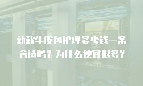 新款牛皮包护理多少钱一条合适吗？为什么便宜很多？