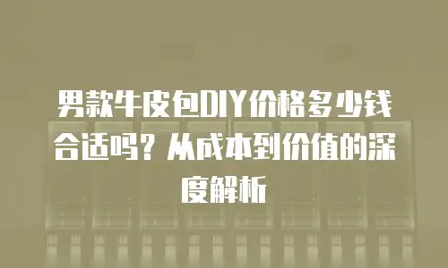 男款牛皮包DIY价格多少钱合适吗？从成本到价值的深度解析