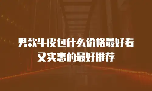 男款牛皮包什么价格最好看又实惠的最好推荐
