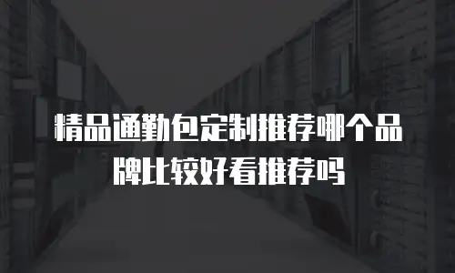 精品通勤包定制推荐哪个品牌比较好看推荐吗