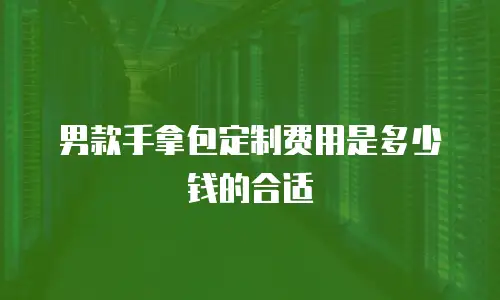 男款手拿包定制费用是多少钱的合适