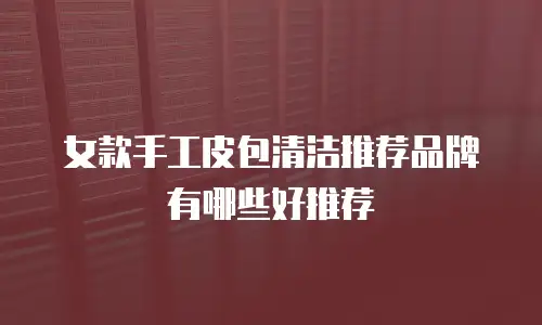 女款手工皮包清洁推荐品牌有哪些好推荐