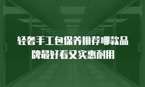 轻奢手工包保养推荐哪款品牌最好看又实惠耐用