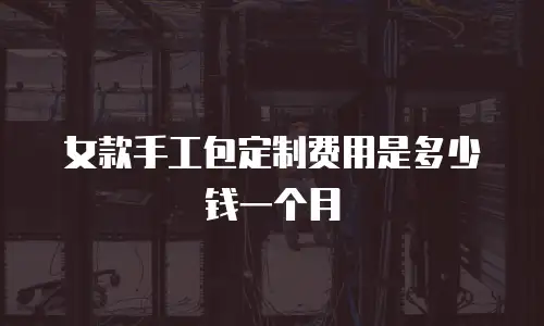 女款手工包定制费用是多少钱一个月