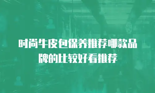 时尚牛皮包保养推荐哪款品牌的比较好看推荐