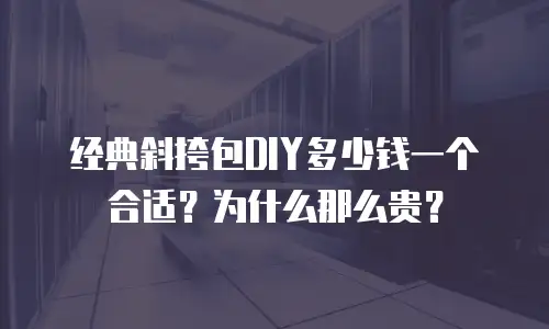 经典斜挎包DIY多少钱一个合适？为什么那么贵？