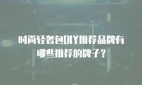 时尚轻奢包DIY推荐品牌有哪些推荐的牌子？
