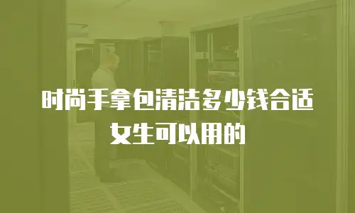 时尚手拿包清洁多少钱合适女生可以用的